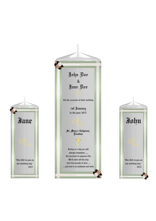 Wedding Candle Trinity