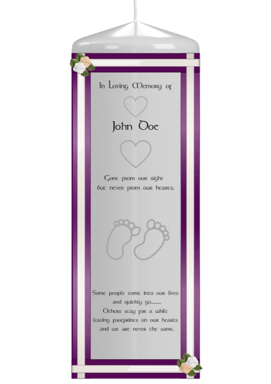 Memorial Candle (Sticker Option)